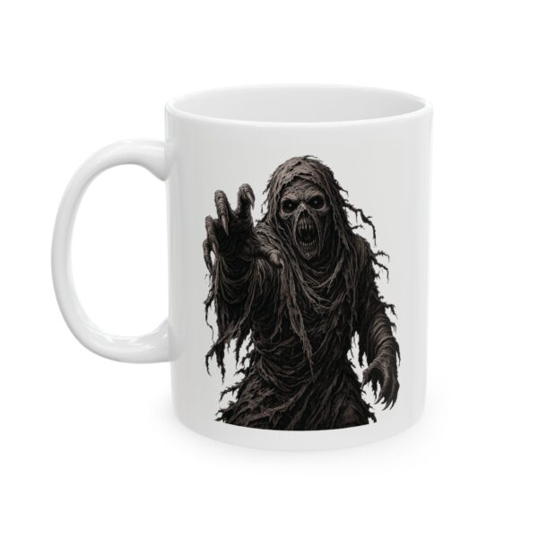 Horror Silhouette Ceramic Mug — Creepy Ghost Coffee Cup (11oz/15oz)