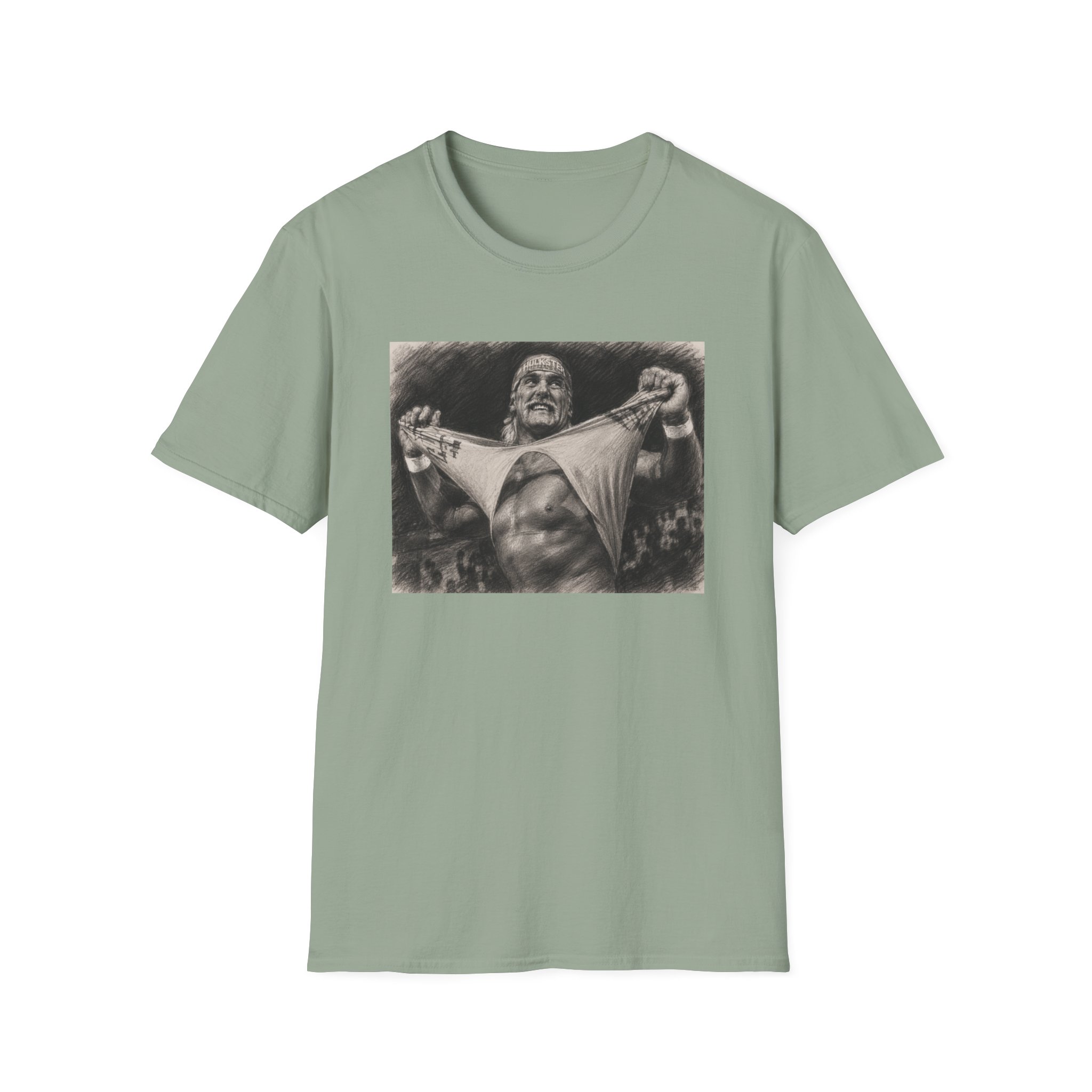 Wrestling Champion Hulk Hogan Vintage Photo T-Shirt - Image 4