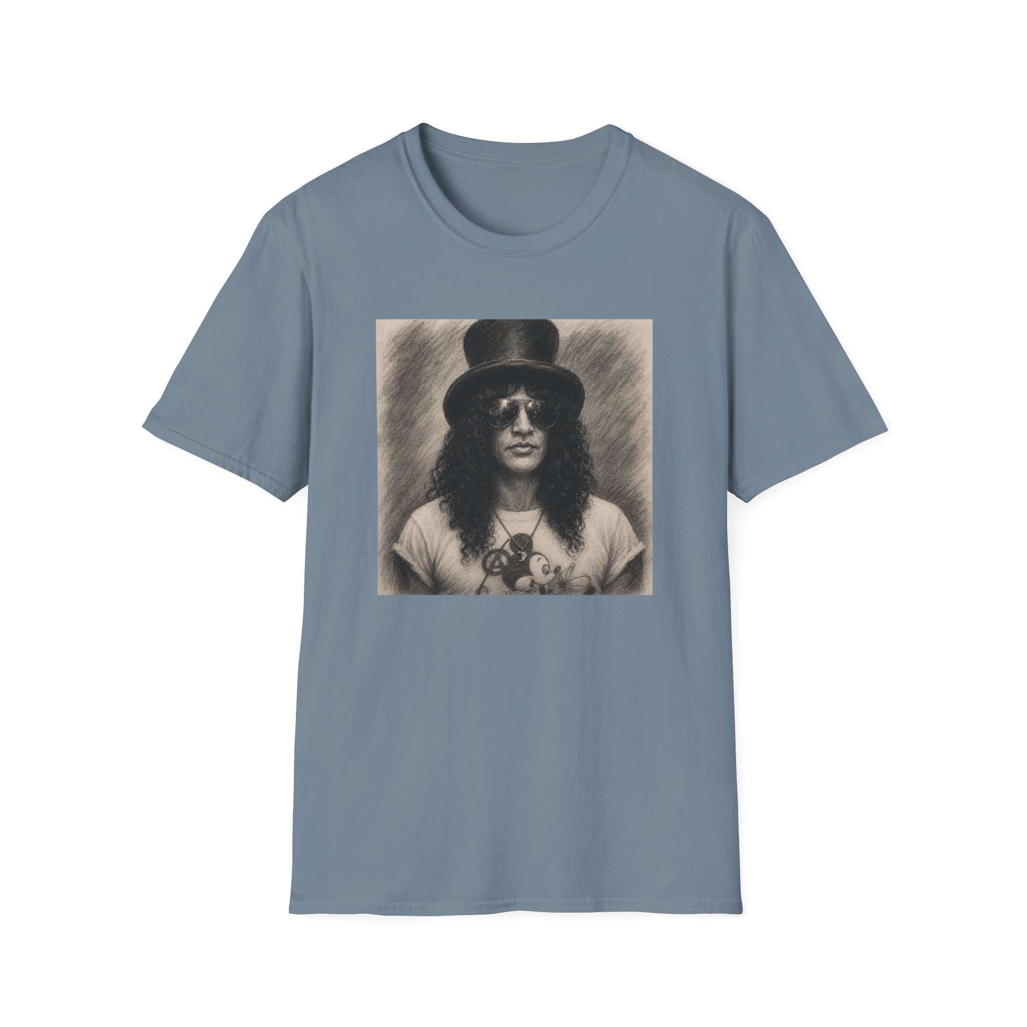 Vintage Rock Portrait T-Shirt - Image 5