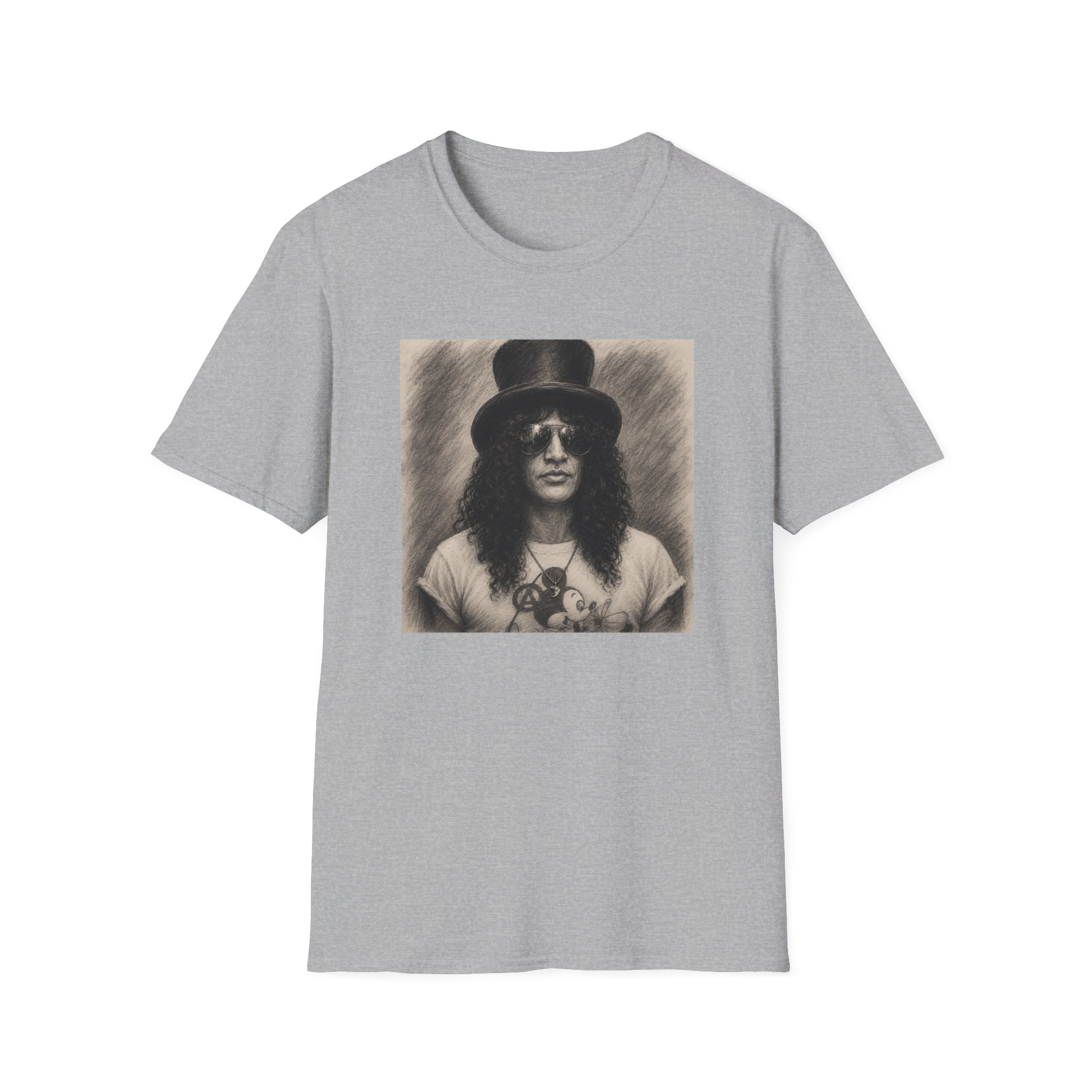 Vintage Rock Portrait T-Shirt - Image 3