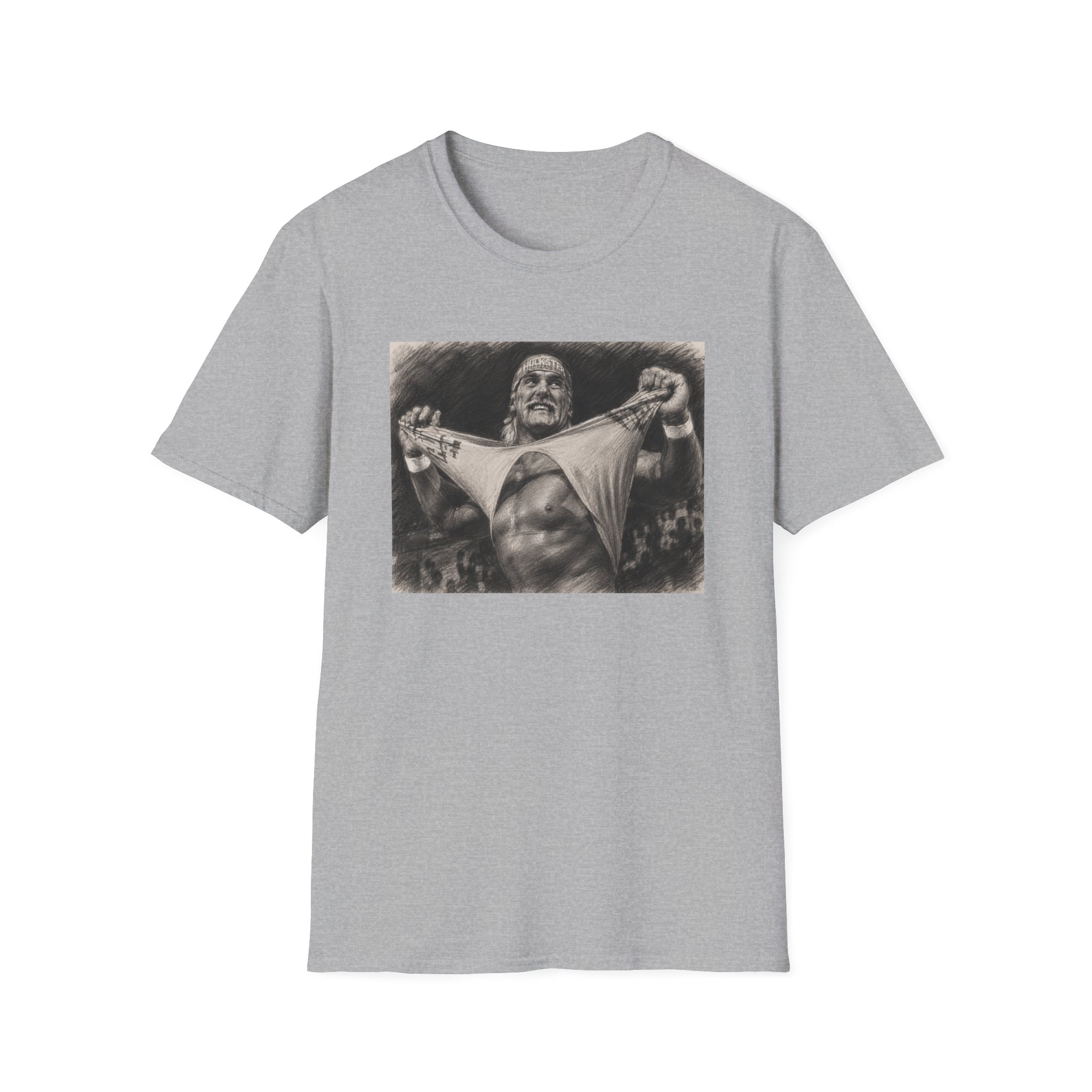 Wrestling Champion Hulk Hogan Vintage Photo T-Shirt - Image 3