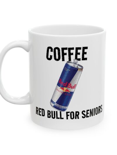 Ceramic Mug — Coffee 'Red Bulls for Seniors' Funny Gift