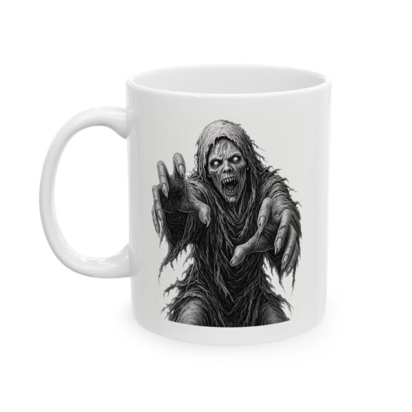 Creepy Undead Zombie Mug – Detailed Horror Art Coffee Cup Gift (11oz, 15oz)