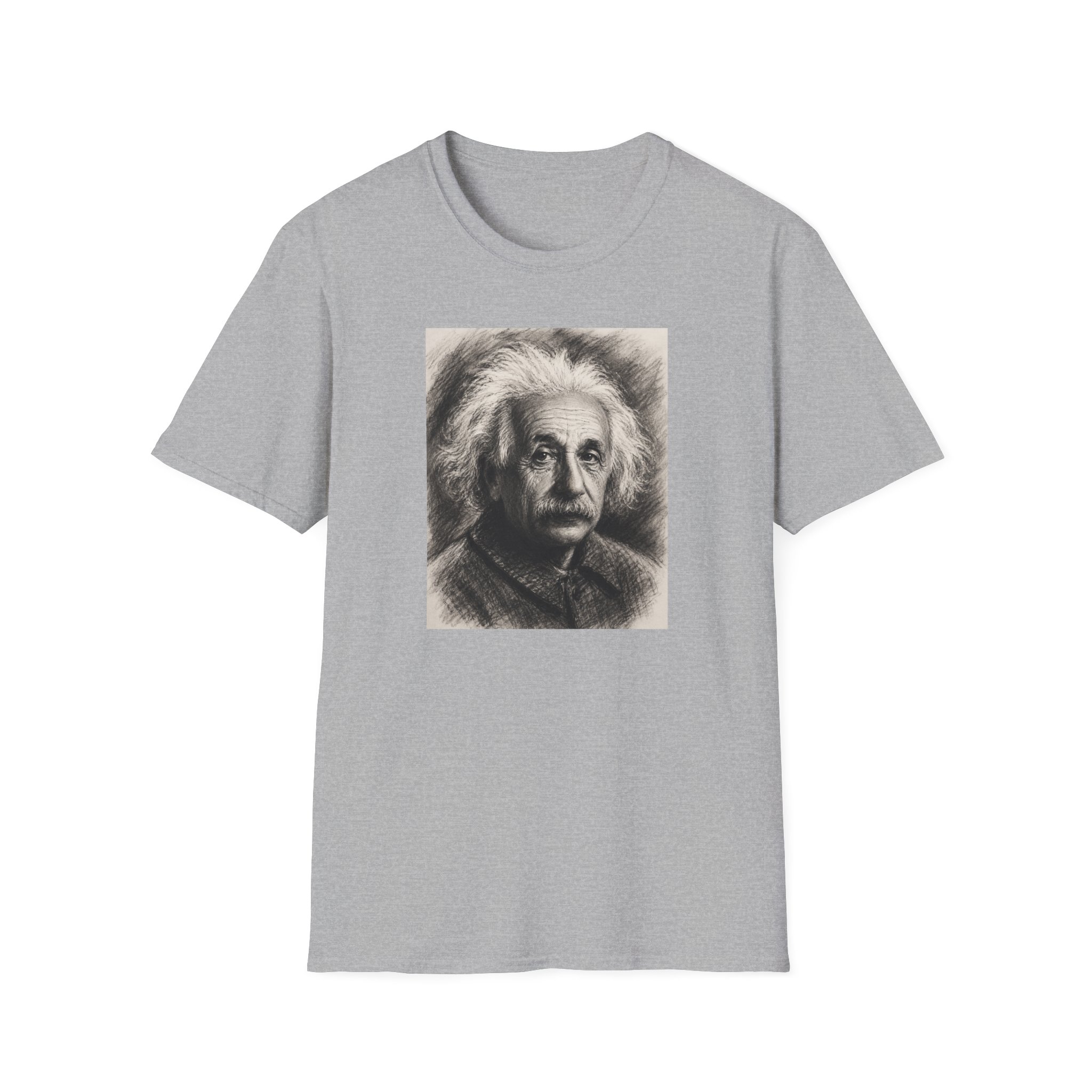 Einstein Portrait T-Shirt – Vintage Science Icon Tee - Image 2
