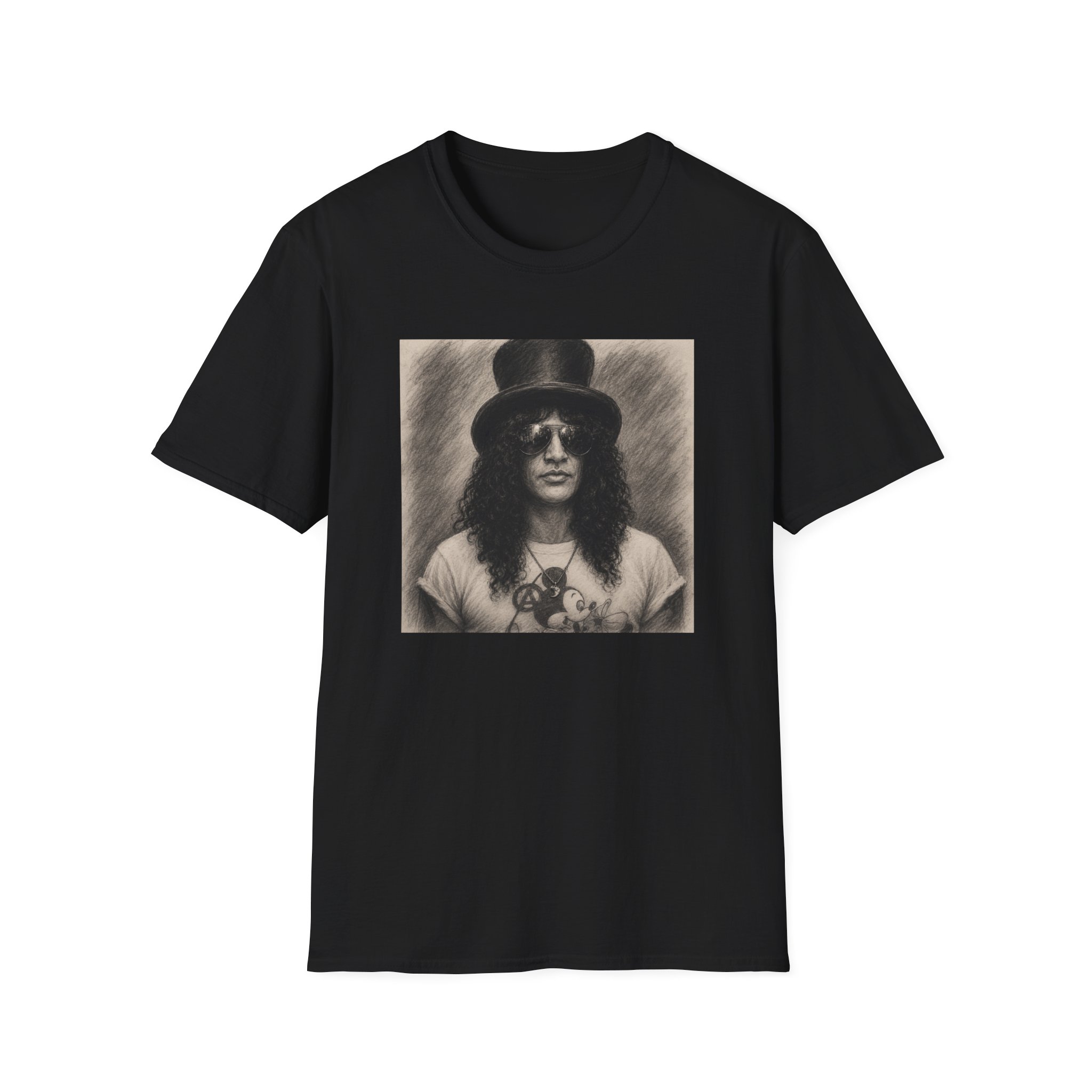 Vintage Rock Portrait T-Shirt - Image 2
