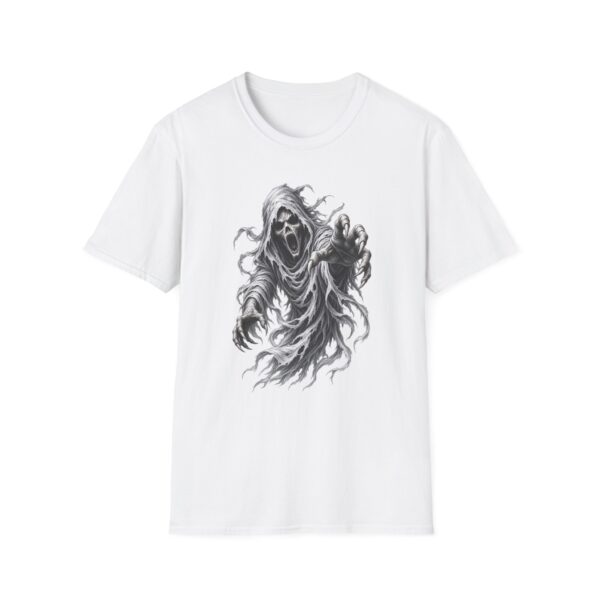 Scary Ghost T-Shirt – Horror Wraith Graphic Tee – Creepy Skull Specter Shirt