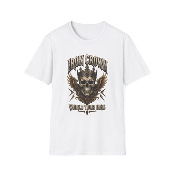 Iron Crown World Tour 1986 T-Shirt | Vintage Heavy Metal Skull Graphic Tee