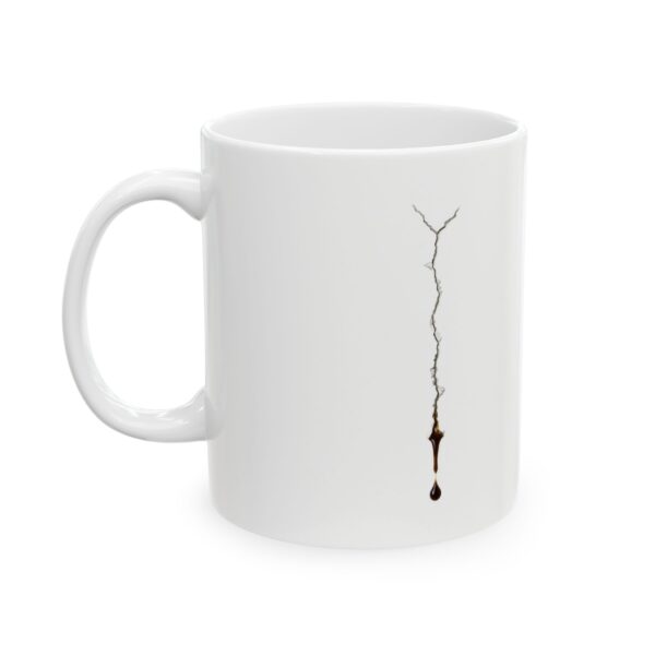 Cracked Coffee Mug Prank – Funny Leaking Crack & Coffee Drip Design | Novelty Gift (11oz, 15oz)