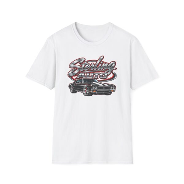 Sterling Auto T-Shirt – Classic Muscle Car Graphic Tee – Vintage Auto Shop Shirt – Car Enthusiast Apparel