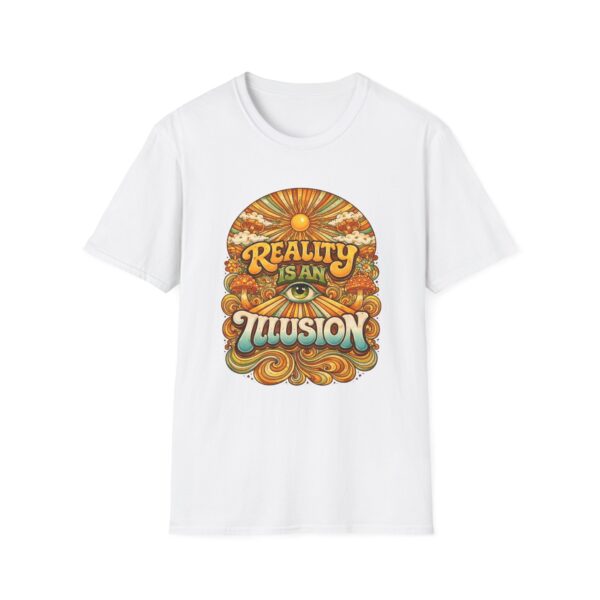Reality Is An Illusion T-Shirt – Retro 70s Sunset Graphic Tee, Vintage Psychedelic Shirt, Groovy Philosophy Tee