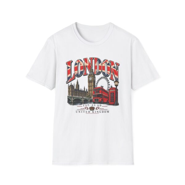 Vintage London T-Shirt – Distressed UK Graphic Tee – Retro Big Ben British Travel Shirt