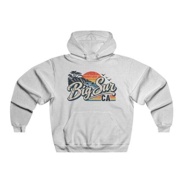 Big Sur CA Retro Sunset Hoodie — Vintage California Surf Pullover