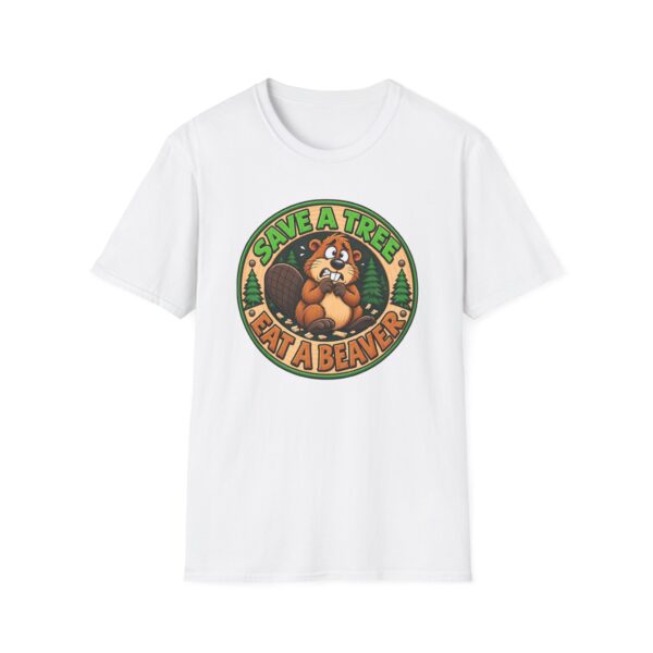 Funny Beaver T-Shirt – “Save a Tree Eat a Beaver”