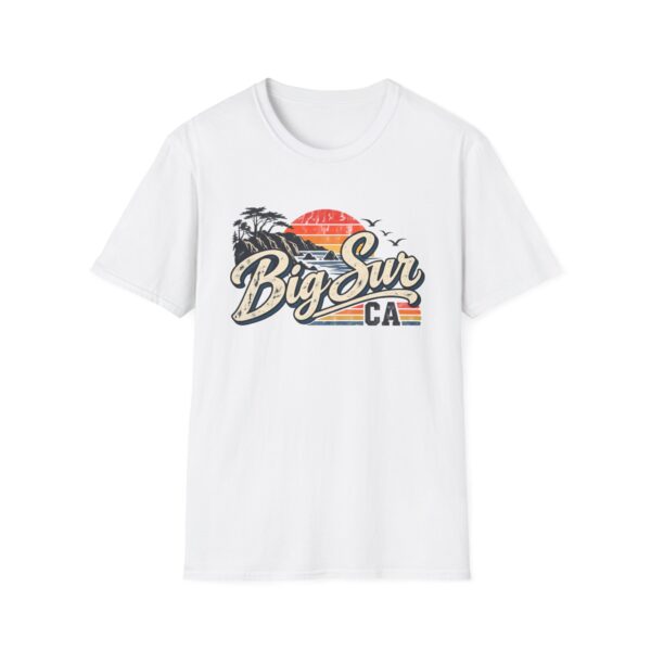 Big Sur California T-Shirt – Vintage Distressed Coastal Graphic Tee – Retro Surf Style Shirt